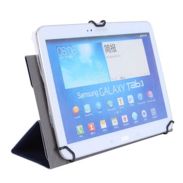 WE Étui universel blanc pour tablettes 9/11 Toucher doux Système de crochets extensibles Languette magnetique