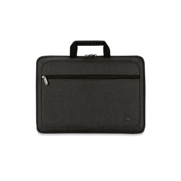 SACOCHE WE 15.6'', dos semi-rigide, polyester + EVA , gris foncé 410x45x285