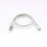 C ble RJ45 Male/Male droit CAT6A S/FTP - Longueur 0.50M - Gris - en sachet - 0-CABRJ45D050-6ASG
