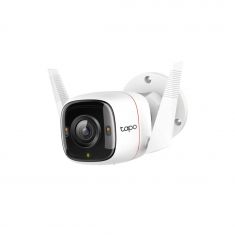 Caméra de sécurité Tapo WiFi Extérieure 2K 4MP 2,4 GHz stockage 256 Go IP66 Détection de mouvement et notifi Alarme sonore Télécommande Audio bidirectionnel