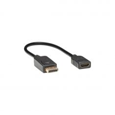 Tripp Lite by Eaton - AdaptateurDisplayPort vers HDMI(M/F), HDCP, noir, 30 cm