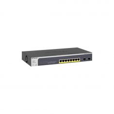 Netgear GS510TPP Smart Switch 8 ports Gigabit Ethernet PoE+ haute puissance avec 2 ports dédiés Ports SFP (190W).