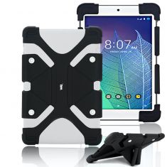 ***Protection Universelle en silico pour tablettes 8.9/12 Noir Système en silicone extensible Transformable en support tablette"