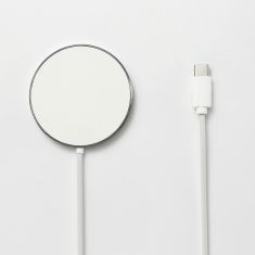 Bundle Chargeur secteur USB-C PD 20W + Chargeur à induction blanc - Compatible MagSafe - Charge rapide jusqu'à 15W - Sortie USB-C - blanc
