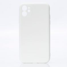 Coque de protection SILICONE : Matière silicone - effet mat - toucher doux - semi-rigide - compatible pour iPhone 11