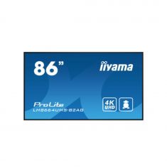 IIYAMA LFD 86" dalle IPS 24/7 3840x2160 16:9 60Hz 3xHDMI 2xUSB 1xMini jack HPs 2x16W 500cd/m² Paysage/port 8ms Media Player VESA 800x600 support mural inclus