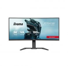 Ecran IIYAMA 34" 0.4ms G-Master Red Eagle VA Incurvé 21:9 3440x1440 180Hz 500 cd/m² 2xHDMI Displayport 2xUSB 3.2 2xUSB-C 2xHP 15cm pied réglable hauteur
