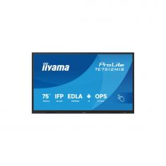 IIYAMA LFD 75" dalle VA DLED anti-reflet 40,5 pts 3840x2160 24/7 Haut-parleurs VGA 2xHDMI 2xUSB-C Displayport 5xUSB 400cd/m² 6.5 ms Tactile PureTouch-IR EDLA