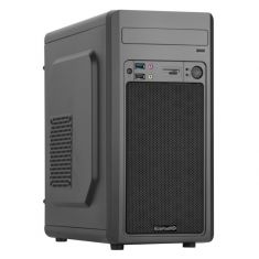 Boitier MicroATX MIP BLACK AERO+alim.480W, 1usb2/1usb3 +lecteur carte,noir