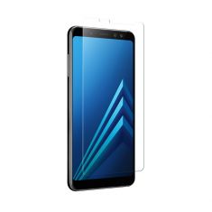 Verre trempé : Protection écran - dureté 9H (9 fois plus résistant) - anti-rayures - anti-bulles d'air - ultra-résistant - compatible pour Galaxy A8