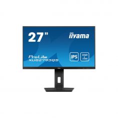 Ecran IIYAMA 27" Noir dalle IPS 1ms ULTRA MINCE 2560x1440 100Hz 16:9 300cd/m² HDMI DP HP 2x2W VESA 100x100 15cm pied réglable en hauteur + Pivot TCO