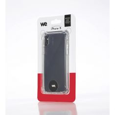 Coque de protection Transparent : 4 coins renforcés - anti-chocs - ultra-résistant - semi-rigide - compatible pour iPhone X / XS 