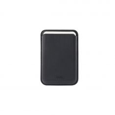 WE Porte-cartes magnétique compatible magsafe Noir - Rangement jusqu'à 2 cartes - aimanté au dos de son iPhone (modèles compatibles ou sur une coque magsafe)