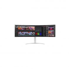 Ecran LG 49" 32:9 Blanc Nano IPS Incurvé 5120x1440 400cd/m² 5ms 2xHDMI DisplayPort 2xUSB3.0 USB-C HPs 10Wx2 Inclinaison Ajust. Hauteur Orientation FreeSync 