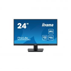 Ecran IIYAMA 23.8'' Noir dalle IPS Ultra mince 16:9 1920x1080 1ms 300 cd/m² 100Hz HDMI DisplayPort USB HUB (2x2.0) Haut-parleurs VESA 100x100 TCO XU2493HSU-B7