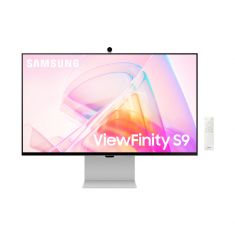 Ecran Samsung 27" ViewFinity S90PC Gris clair 60Hz 5ms 5120x2880 IPS 16:9 600cd/m2 3xUSB-C Mini DP Thunderbolt4 Webcam Pied régl haut inclinaison orient Pivot