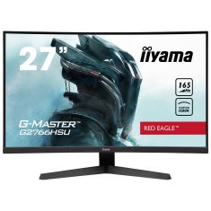 Moniteur IIYAMA 27" 1ms G-MASTER Red Eagle dalle VA incurvé 165 Hz 1920x1080 250cd/m² 2xHDMI DP HPs 2xUSB HUB Black Tuner FreeSync 