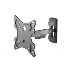 Support TV orientable D2 23 à 42" - VESA 200*200mm - 1 bras orientable 180° - Poids max. supporté 35 Kg - Inclinaison
2°^-12° - Orientation +5°~-5°
