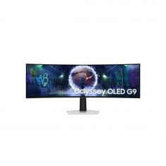 Ecran 49'' Samsung Gaming Odyssey OLED G9-G93SD Gris 240Hz 0.03ms 5120x1440 Incurvé 1800R 250cd/m² 2xUSB HUB HDMI Micro HDMI DP Pied réglab haut inclinable
