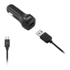 Bundle chargeur voit WE - câble micro USB chargeur 1USB x 2.4A - câble 1.50m noir - câble détachable & torsadé