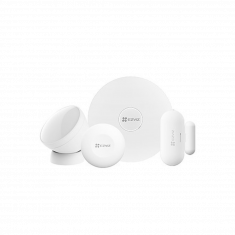 EZVIZ Home Sensor Kit Kit d'alarme avec 4 détecteurs 1 x Hub 1 x Détecteur PIR  1 x Détecteur d'ouverture  fermeture  1 x télécommande intelligente ***