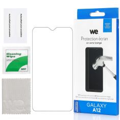Verre trempé : Protection écran - dureté 9H (9 fois plus résistant) - anti-rayures - anti-bulles d'air - ultra-résistant - compatible pour  GALAXY A03 / A12 / A13 4G / A13 5G / A32 5G