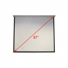 Toile de projection  4/3 M87-S01MW  70"x70" (1/1) Plafond & mur Mat blanc Manuel JZ.J7400.002
