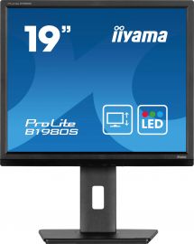 Ecran IIYAMA 19''  LED Noir dalle TN 3ms 5:4 1280x1024 250cd/m² HDMI Displayport haut parleurs 15cm pied régl en haut Pivot  B1980S-B1