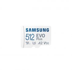 CARTE MEMOIRE SAMSUNG 512G MICRO SD EVO PLUS 2024 avec adaptateur SD classe 10 Lecture 160 Mo/s Ecriture 160 Mo/s MB-MC512SA/EU