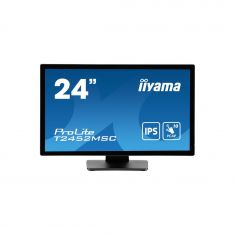 Ecran IIYAMA 23,8" Noir Tactile PCAP conceptions en verre sans cadre IPS 10points 1920x1080 14ms 360cd/m² 1xDisplayport 1xHDMI 2xUSB HUB 3.2 HPs 2 x 1W