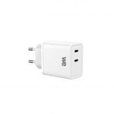 Chargeur GaN 2 ports USB-C 45W - coloris blanc - en sachet