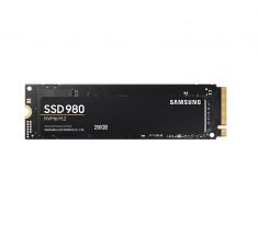 SSD SAMSUNG Serie 980 250 Go M.2 2280 PCIeGen.3 X4, NVMe1.4 DRAMless Lecture 2900 Mo/s Ecriture 1300 Mo/s MZ-V8V250BW
