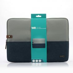 HOUSSE sleeve PC  15.6 '' bicolore BLEU, protection antchoc, attache antivol  40*28*2 cm