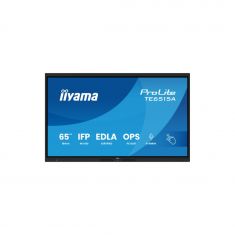 IIYAMA LFD 65" dalle IPS anti-reflet 40 pts 3840x2160 550cd/m² 8ms Tactile interactif 2xHPs DisplayPort 2xHDMI DP USB-C 5xUSB OPS Slot paysage certifié EDLA 