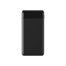 Batterie de secours WE, Power Bank, 10 000 mAh, 1 port USB-A 18W +1 port USB-C 20W, Charge rapide, Charge induction 15W sans-fil certifié Qi, coloris noir