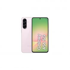 Smartphone Galaxy A56 Rose 5G 8Go 128Go Android 15 Batt 5000mAh CR 45W Ecran 6.7'' FHD+ DAS tête 0,610W/Kg 
