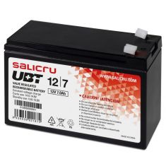SALICRU BATTERIE UBT 12V/7Ah Technologie AGM Faible autodecharge 105 A (5s) Garantie 1 an 013BS000001