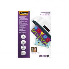 Fellowes pochette de plastification adhésive A4 80MIC 100PK 5302202
