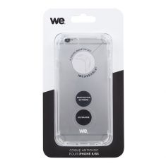 Coque de protection Transparent : 4 coins renforcés - anti-chocs - ultra-résistant - semi-rigide - compatible pour iPhone 6 / 6S