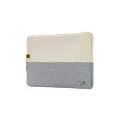 HOUSSE sleeve PC  17.3'' bicolore Beige/Gris, protection antchoc, attache antivol 44*30.5*2cm