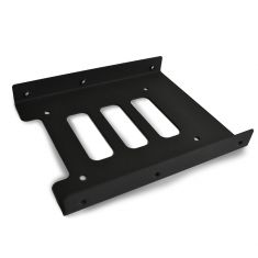 Adaptateur HEDEN pr 1 disque dur SSD/HDD 2.5 en baie 3.5" + câble SATA 70cm + câble d'alimentation Sata - 4 pins de 20cm"