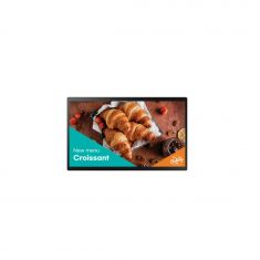 ECRAN SAMSUNG 24'' LFD TACTILE 10 Point 16h/7j Full HD 1920x1080 250 cd/m² Tizen 7.0 HDMI USB 2.2 RJ45 RS232C haut parleur 5W QB24C-T