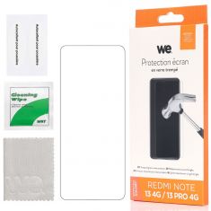 Verre trempé : Protection écran - dureté 9H (9 fois plus résistant) - anti-rayures - anti-bulles d'air - ultra-résistant - compatible pour REDMI NOTE 13 4G / 13 PRO 4G