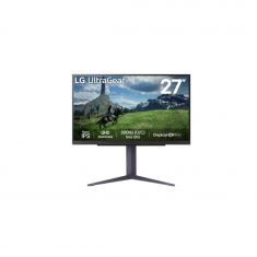 ECRAN LG 27" gaming Nano IPS 27GS85Q-B 180Hz 16:9 1ms 2560x1440 400cd/m² 2xHDMI DP DisplayHDR" 400 2xUSB 3.0 VESA 100x100 Inclinaison Réglage hauteur Rotation