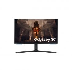 Ecran 28'' Samsung Gaming ODYSSEY G7 Noir 144Hz 1ms 3840x2160 IPS 300cd/m2 2xHDMI DisplayPort Hub USB (3.0)  Pied réglable haut orientable pivot inclinaison