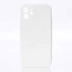 Coque de protection SILICONE : Matière silicone - effet mat - toucher doux - semi-rigide - compatible pour iPhone 12