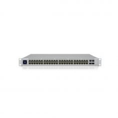 Ubiquiti UniFi Switch PRO 48 PoE Switch 48 ports : 40x 802.3at PoE+ 8x  802.3bt PoE++ -4x 10 GB SFP+ 600W max - écran tacile 1.3