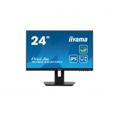 Ecran IIYAMA 23.8'' Noir dalle IPS LED Ultra mince 16:9 1920x1080 3ms 250 cd/m² 100Hz 1xHDMI 1xDP 2xUSB HUB (3.2) HPs 15cm pied réglable Pivot TCO, produit ECO 
