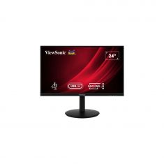 Ecran 24" Viewsonic VG2409U-2 1920x1080 IPS SuperClear® 16:9 350cd/m² 4ms 100Hz HDMI DisplayPort USB 3.2 USB-C HPs Pivot inclinaison,rotation réglage haut