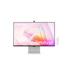 ECRAN 27" SAMSUNG S90PC ViewFinity Silver 60Hz 5ms 5K 5120x2880 IPS 16:9 600cd/m2 3xUSB-C Mini DP Thunderbolt4 Webcam hautparlers Pied régl Pivot